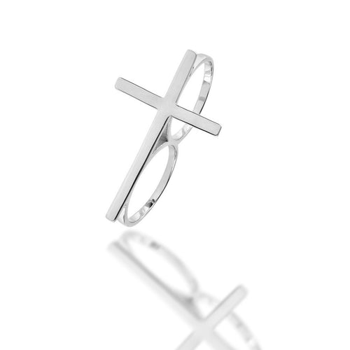 Two Finger Cross Ring - Bae Apparel