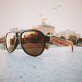 Fighter Zebrawood Sunglasses - Bae Apparel