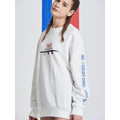 [AROUND80] TAXI PARISIEN SWEAT SHRTS WHITE - Bae Apparel