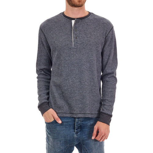 Kyle Striped Thermal Henley - Bae Apparel