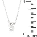 Initial S Silver Pendant - Bae Apparel