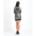 Silver Metallic Party Dress - Bae Apparel