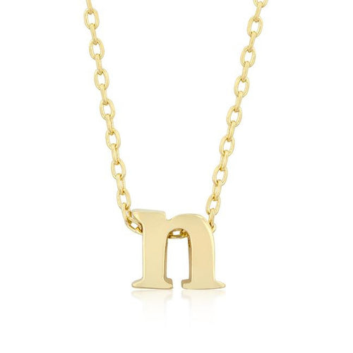 Initial N Gold Pendant - Bae Apparel