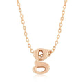Initial G Rose Gold Pendant - Bae Apparel
