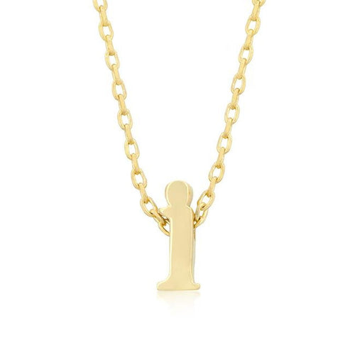 Initial I Gold Pendant - Bae Apparel