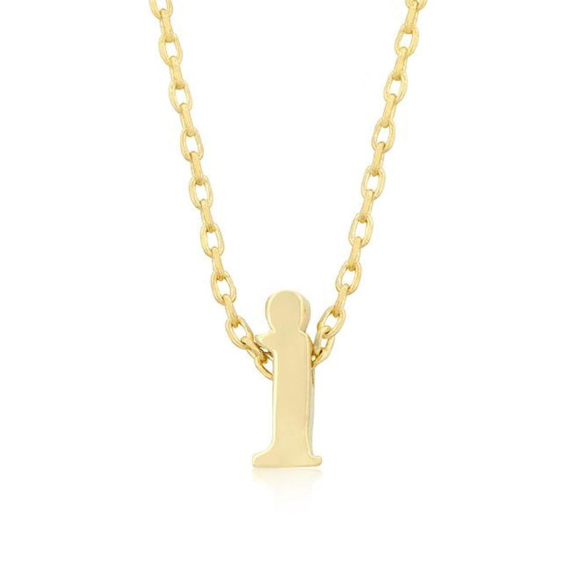 Initial I Gold Pendant - Bae Apparel