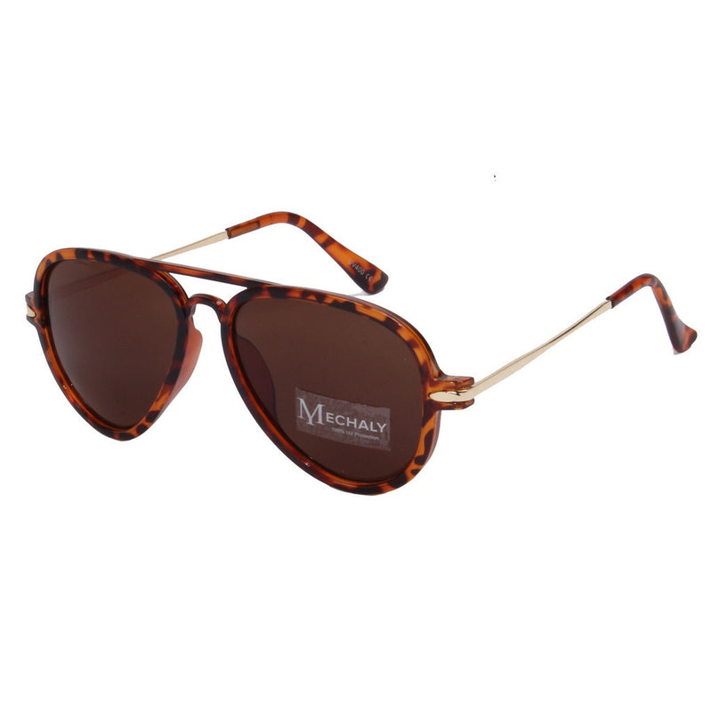 Mechaly Aviator Style Tortoise Sunglasses - Bae Apparel