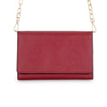 Burgundy & Black Border Purse - Bae Apparel
