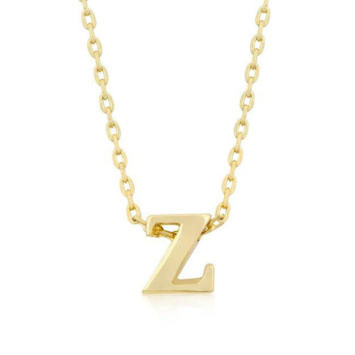 Initial Z Gold Pendant - Bae Apparel