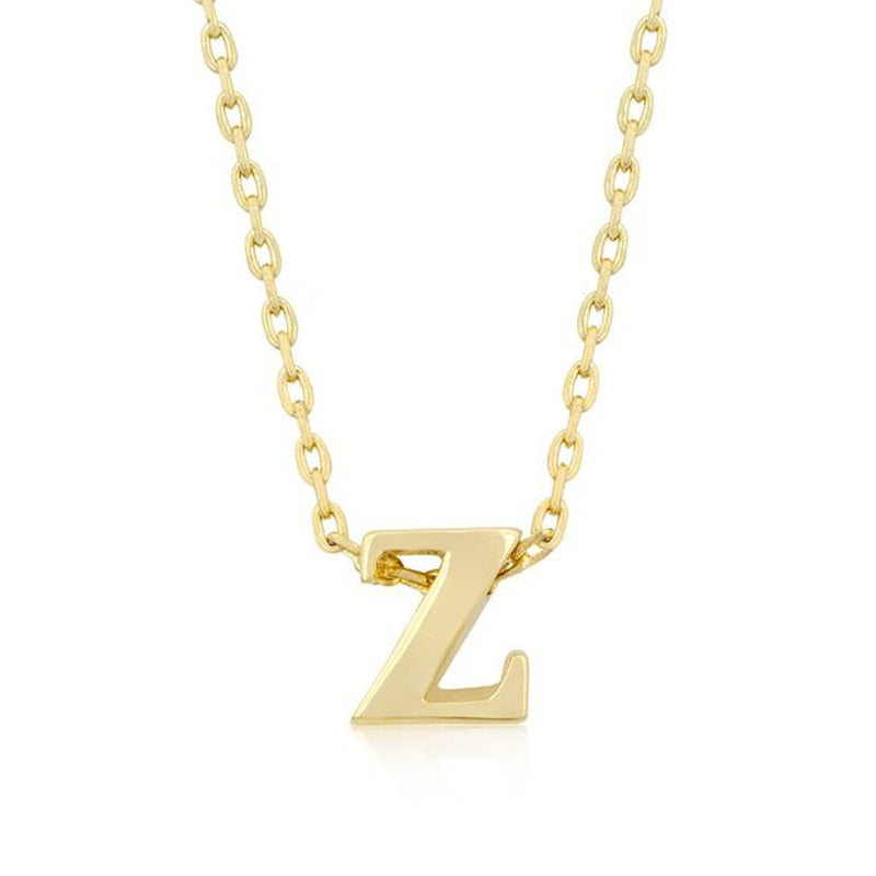 Initial Z Gold Pendant - Bae Apparel