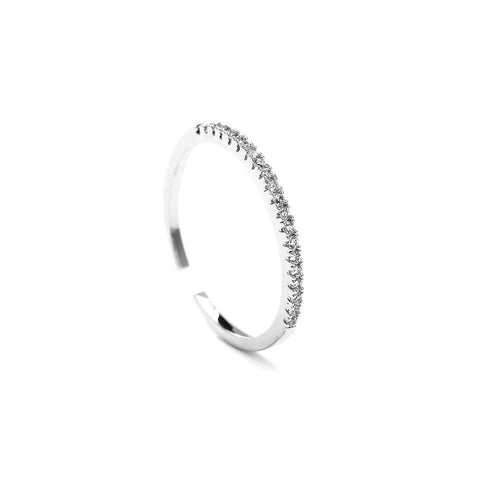 Glitter Glam Cubic Zirconia Ring - Bae Apparel