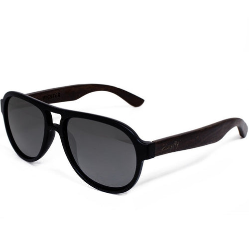 Fighter Ebony Wood Sunglasses - Bae Apparel