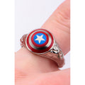 The Marvel Captain America Ring - Chrome - Bae Apparel