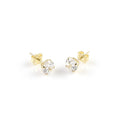 9ct Gold White CZ Studs - Bae Apparel