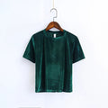 "The Spring Velvet" Women's Crop Top - Bae Apparel