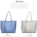 Women's Tassel Pendant Tote Bag - Bae Apparel