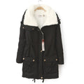 Turn Down Collar Women's Coat - Bae Apparel