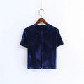 "The Spring Velvet" Women's Crop Top - Bae Apparel