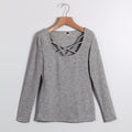 Bandage Style Pullover Women's Sweatshirt - Bae Apparel