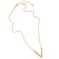 Marble Triangle Layered Necklace - Bae Apparel