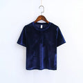 "The Spring Velvet" Women's Crop Top - Bae Apparel