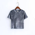 "The Spring Velvet" Women's Crop Top - Bae Apparel