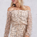 "Pearl Mermaid" Strapless Dress - Bae Apparel