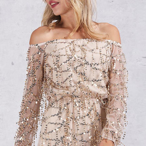 "Pearl Mermaid" Strapless Dress - Bae Apparel