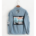 "Where Is My Mind?" Women's Jean Jacket - Bae Apparel