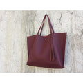 Women's Tassel Pendant Tote Bag - Bae Apparel