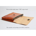 "The Traditional" Genuine Leather Zip Wallet - Bae Apparel