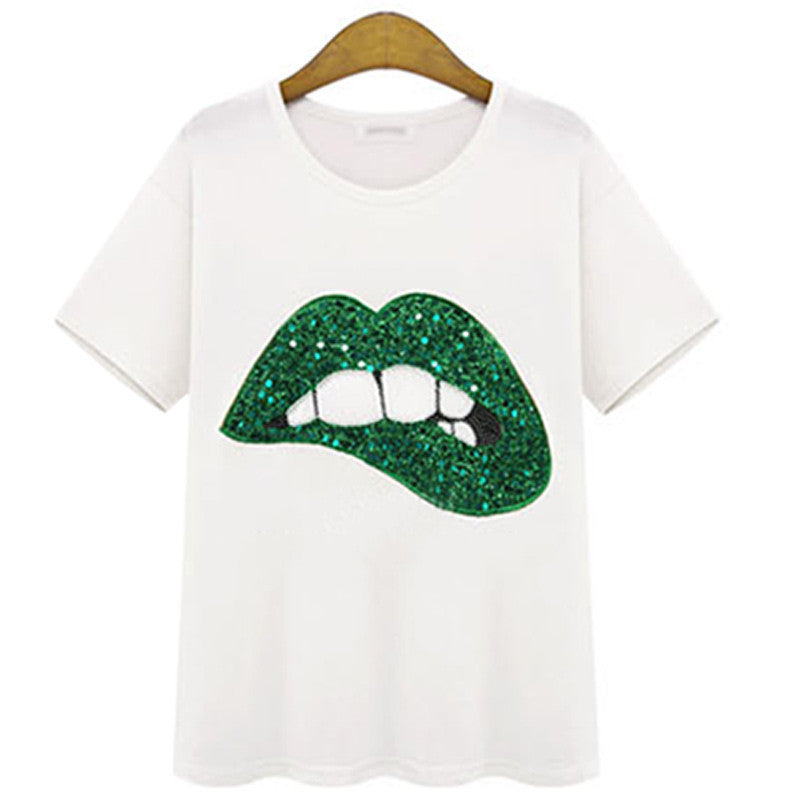 "Biting Lips" Women's Shirt - Bae Apparel