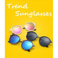 Frosted White and Gold Women's Sunglasses - Bae Apparel