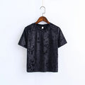 "The Spring Velvet" Women's Crop Top - Bae Apparel
