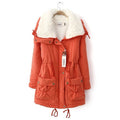 Turn Down Collar Women's Coat - Bae Apparel