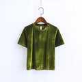 "The Spring Velvet" Women's Crop Top - Bae Apparel