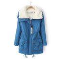 Turn Down Collar Women's Coat - Bae Apparel