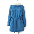 Turn Down Collar Women's Coat - Bae Apparel
