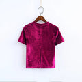 "The Spring Velvet" Women's Crop Top - Bae Apparel