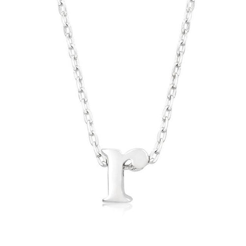 Initial R Silver Pendant - Bae Apparel