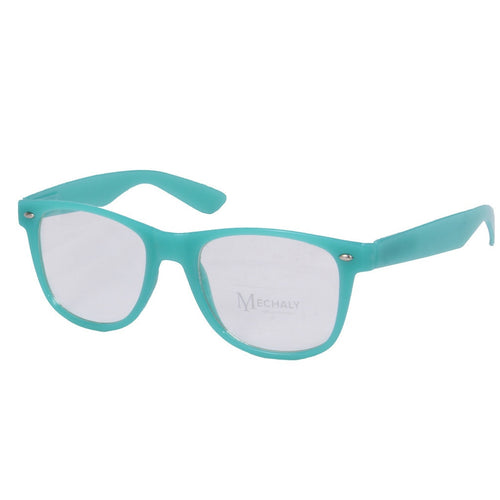 Mechaly Wayfarer Style Blue Glow in the Dark Glasses - Bae Apparel