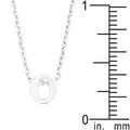 Initial O Silver Pendant - Bae Apparel