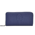 Mechaly Women's Skully Blue Vegan Leather Skull Wallet - Bae Apparel