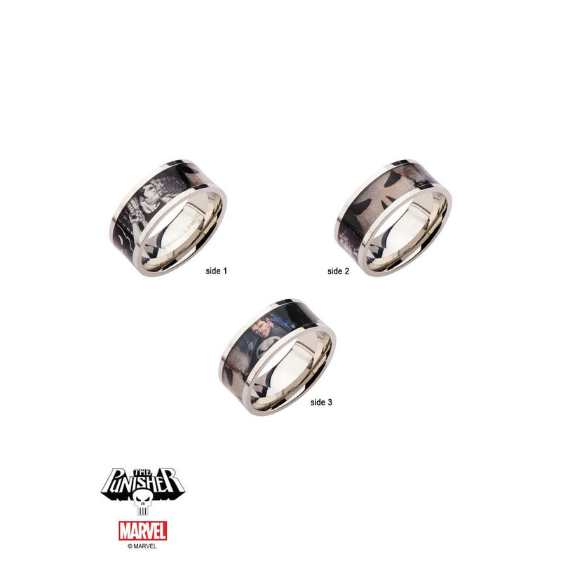 The Marvel Punisher Ring - Chrome - Bae Apparel