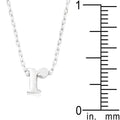 Initial R Silver Pendant - Bae Apparel