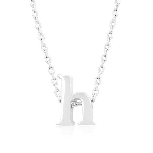 Initial H Silver Pendant - Bae Apparel