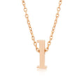 Initial L Rose Gold Pendant - Bae Apparel