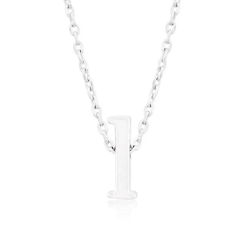 Initial L Silver Pendant - Bae Apparel