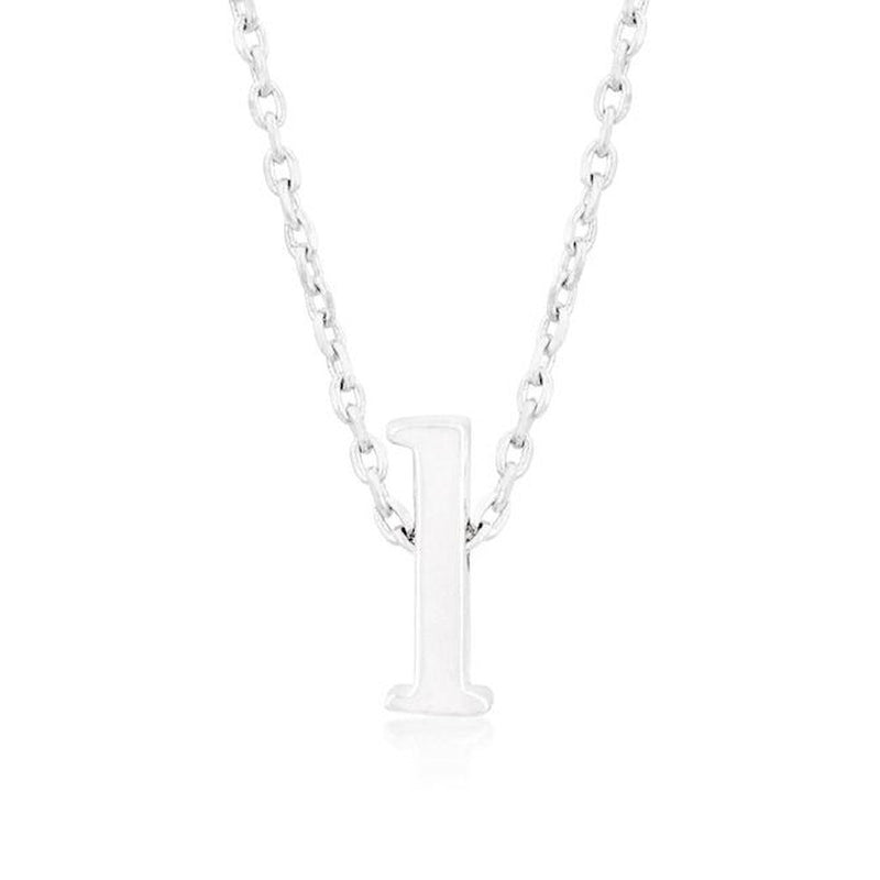 Initial L Silver Pendant - Bae Apparel