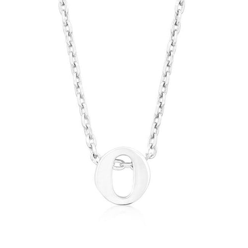 Initial O Silver Pendant - Bae Apparel